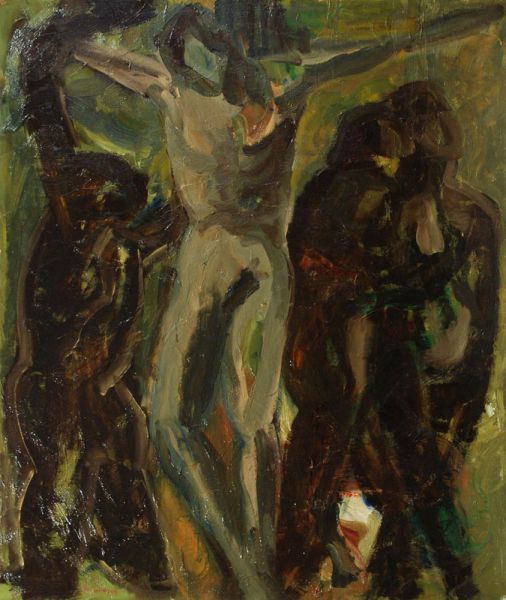 Crocefissione---1983---olio-su-tela---cm-100x85
