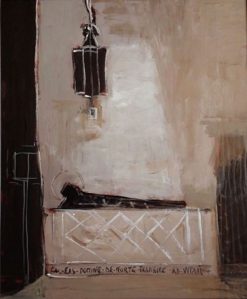 18---Deposizione---2016---tecnica-mista-su-tela---cm-60X50