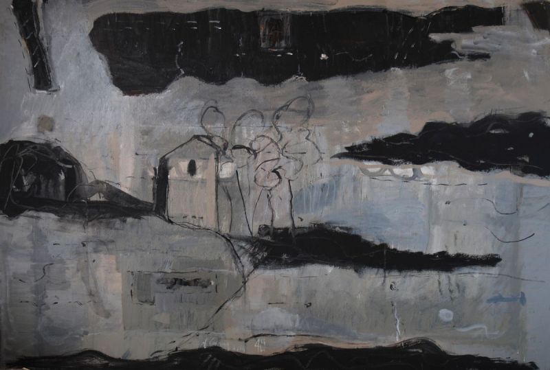 Paesaggio---2018---tecnica-mista-su-tela---cm-100x150