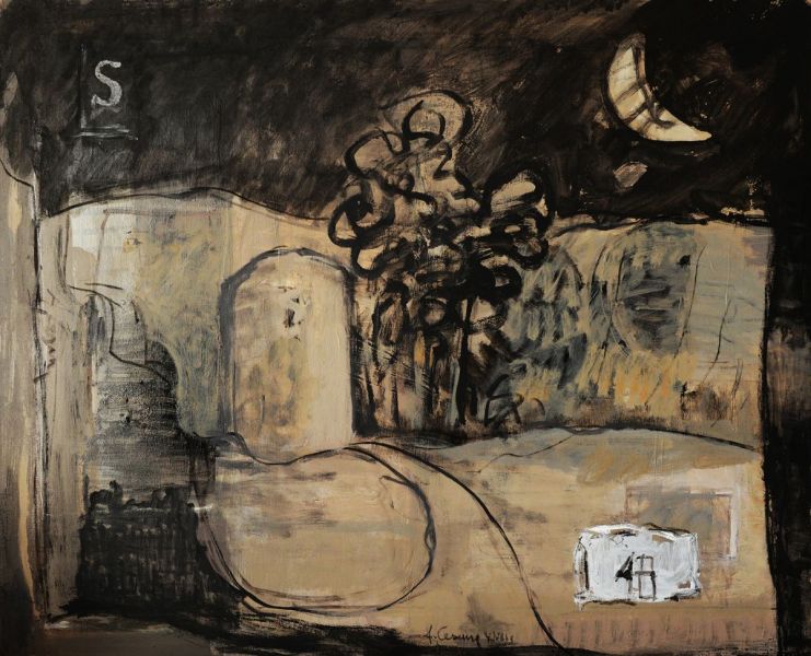 Notturno---2018---tecnica-mista-su-tela---cm-65x80