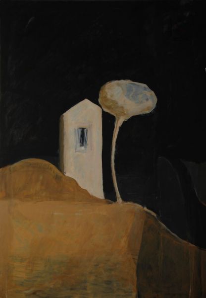 Metamorfosi-di-un-paesaggio---2019---tecnica-mista-su-tavola---cm-100x70